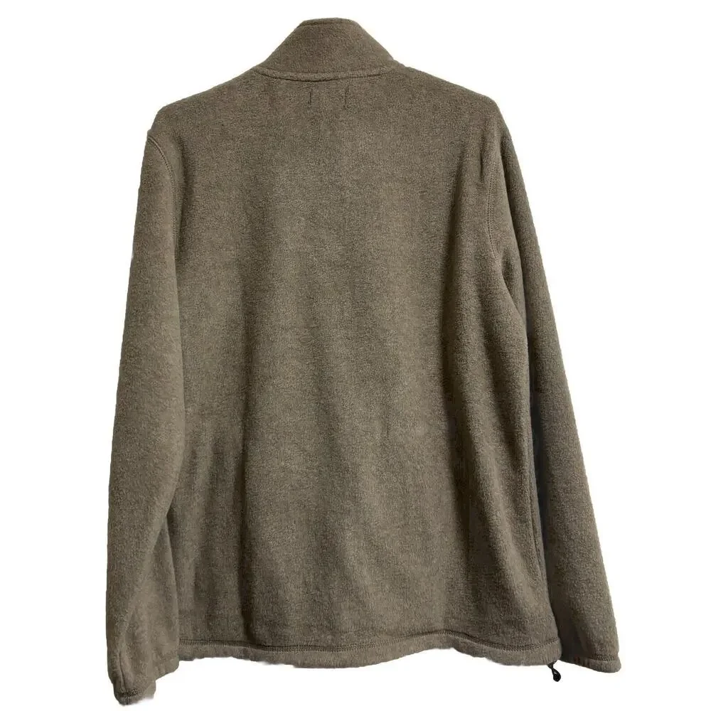 Arctic Fleece Sweater Men's Tan 1/4 Zip Grandpa Outdoor Camp Winter NWT Size M